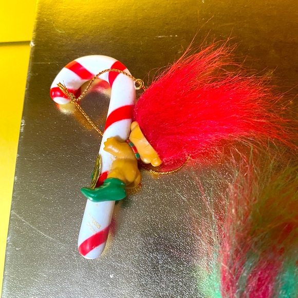 RUSS BERRIE VINTAGE CHRISTMAS ELF TROLLS & CANDY CANE ELF TROLL ORNAMENTS BUNDLE - Picture 15 of 16